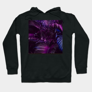 Minimal Colorful Abstract Leaf Pattern Hoodie